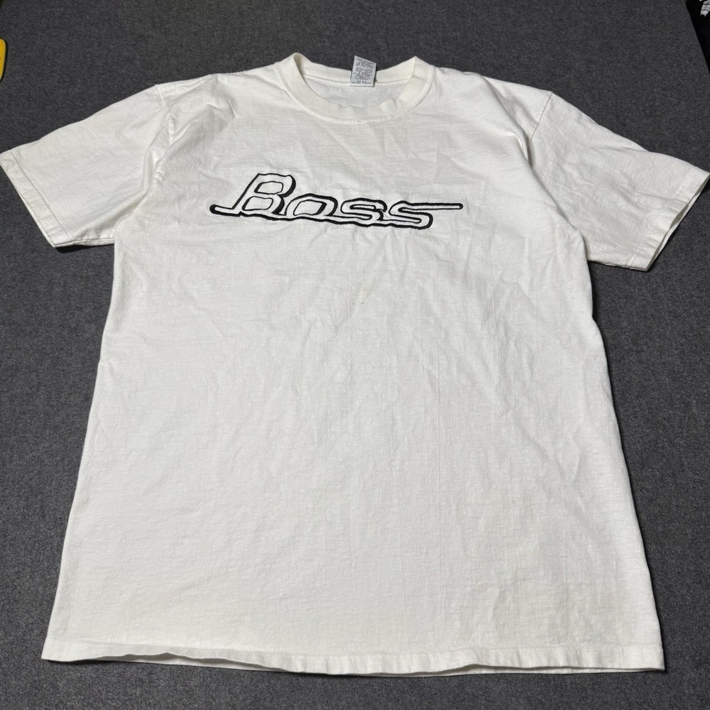 BOSS by IG‎ Design Spell Out T-Shirt Hip Hop XL VTG 90s Streetwear Skate